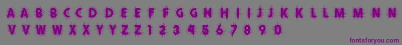 Thorn Font – Purple Fonts on Gray Background