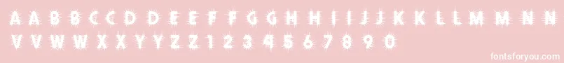 Thorn Font – White Fonts on Pink Background