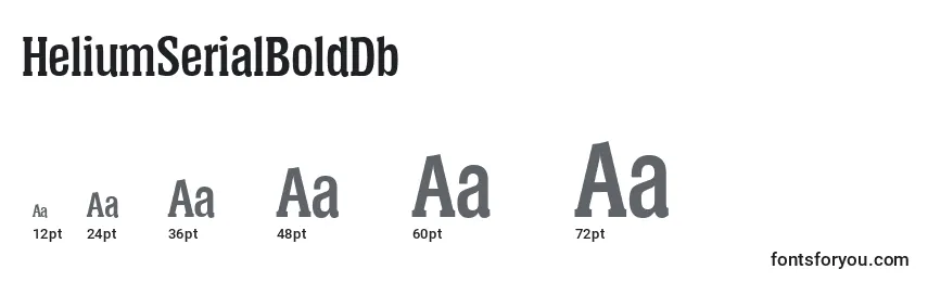 HeliumSerialBoldDb Font Sizes