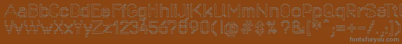 Шрифт Mkpixelproject – серые шрифты на коричневом фоне