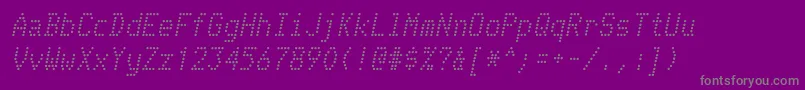 fuente TelidonItalic – Fuentes Grises Sobre Fondo Morado