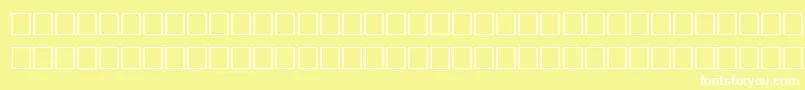 Fonte AfEdDammamNormalTraditional – fontes brancas em um fundo amarelo