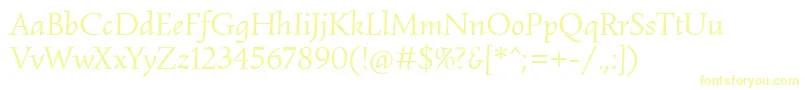 Шрифт SimonettaItalic – жёлтые шрифты