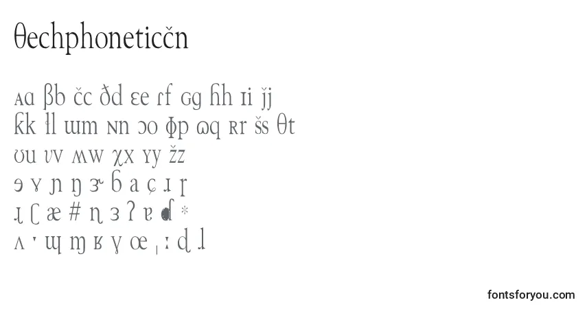 Schriftart TechphoneticCn – Alphabet, Zahlen, spezielle Symbole