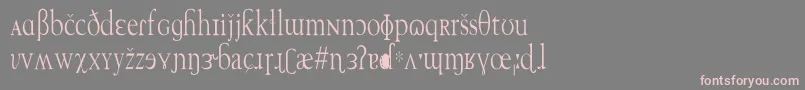 TechphoneticCn Font – Pink Fonts on Gray Background