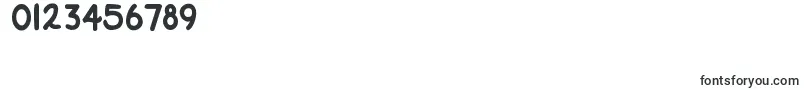 フォントDjbStraightUpNowBold – 数字と数値のためのフォント