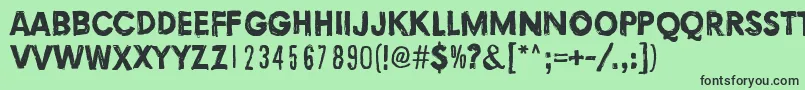 TortureDark Font – Black Fonts on Green Background