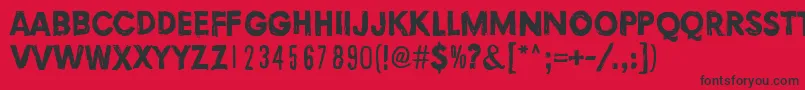TortureDark Font – Black Fonts on Red Background