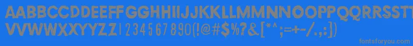 TortureDark Font – Gray Fonts on Blue Background