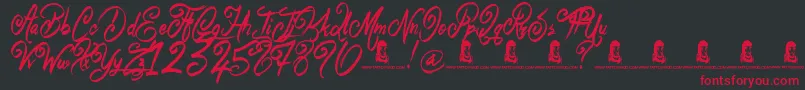 fuente BelieverFever – Fuentes Rojas Sobre Fondo Negro