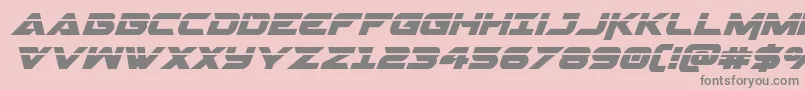 Gemina2laserital Font – Gray Fonts on Pink Background