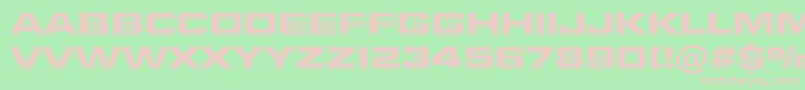 MilleniumBoldExtendedBt Font – Pink Fonts on Green Background