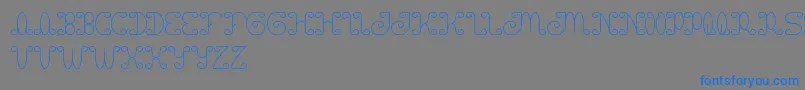 Motorcycle Font – Blue Fonts on Gray Background