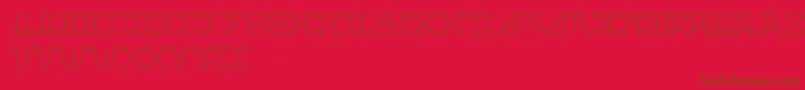 Motorcycle Font – Brown Fonts on Red Background