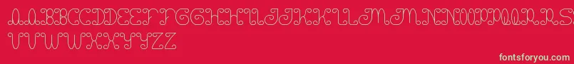 Motorcycle Font – Green Fonts on Red Background
