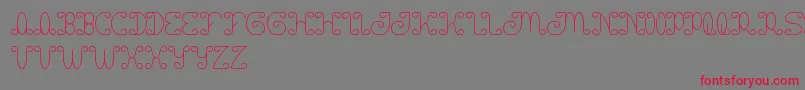 Motorcycle Font – Red Fonts on Gray Background