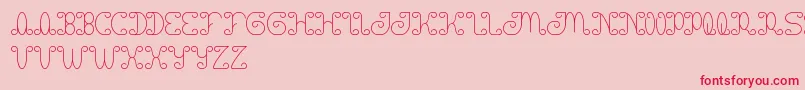 Motorcycle Font – Red Fonts on Pink Background