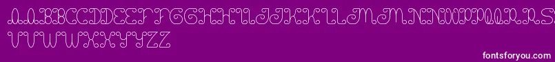 Motorcycle Font – White Fonts on Purple Background