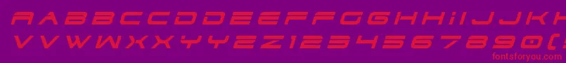 fuente Dodger3titleital – Fuentes Rojas Sobre Fondo Morado