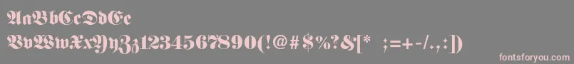 Шрифт Fittipauldi – розовые шрифты на сером фоне