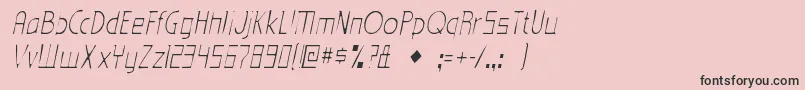 Шрифт EdenmillsgauntItalic – чёрные шрифты на розовом фоне