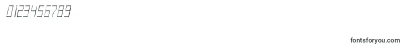 EdenmillsgauntItalic-Schriftart – Schriften für Zahlen und Nummern