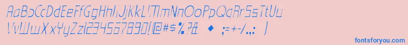 EdenmillsgauntItalic Font – Blue Fonts on Pink Background
