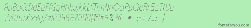 Шрифт EdenmillsgauntItalic – серые шрифты на зелёном фоне