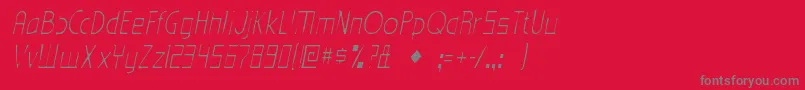 EdenmillsgauntItalic Font – Gray Fonts on Red Background