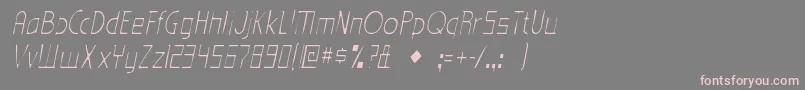 Шрифт EdenmillsgauntItalic – розовые шрифты на сером фоне