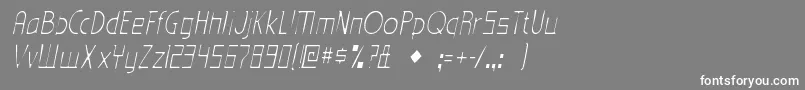 EdenmillsgauntItalic Font – White Fonts on Gray Background