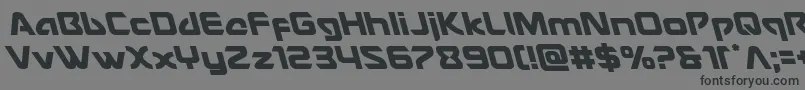 Usangelleft-fontti – mustat fontit harmaalla taustalla