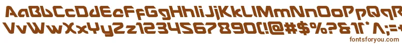 Usangelleft-fontti – ruskeat fontit valkoisella taustalla