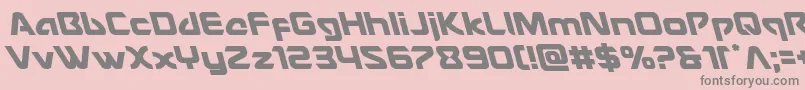 フォントUsangelleft – ピンクの背景に灰色の文字