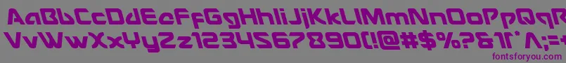 フォントUsangelleft – 紫色のフォント、灰色の背景