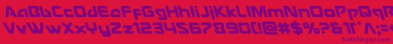 Usangelleft Font – Purple Fonts on Red Background