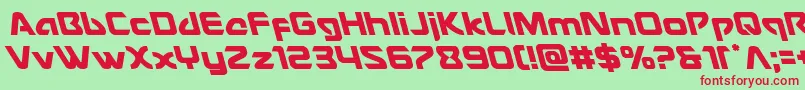 Usangelleft Font – Red Fonts on Green Background