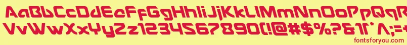 Usangelleft Font – Red Fonts on Yellow Background