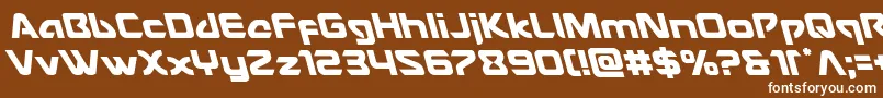 フォントUsangelleft – 茶色の背景に白い文字