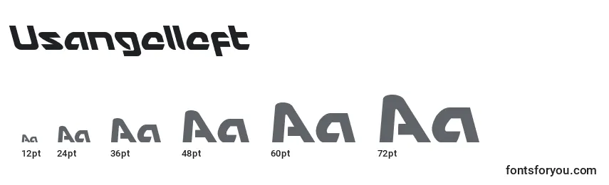 Размеры шрифта Usangelleft