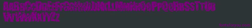StressberatDistort Font – Purple Fonts on Black Background