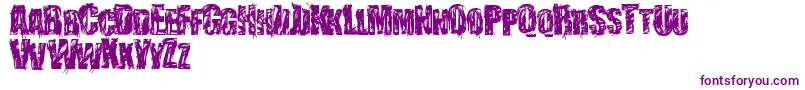 StressberatDistort Font – Purple Fonts on White Background