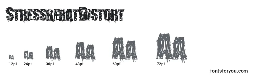 Размеры шрифта StressberatDistort