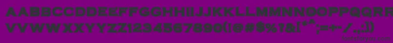 Fonte VtcbadplatingRegular – fontes pretas em um fundo violeta
