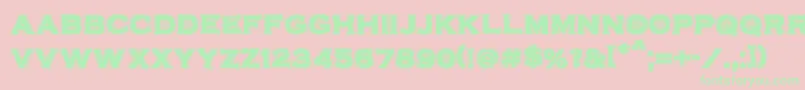 VtcbadplatingRegular Font – Green Fonts on Pink Background