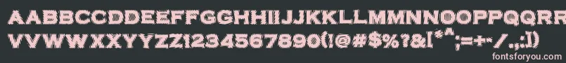 VtcbadplatingRegular Font – Pink Fonts on Black Background