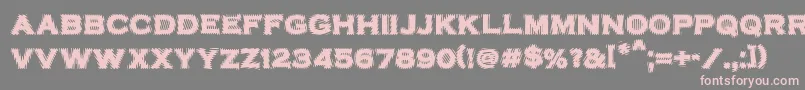 VtcbadplatingRegular Font – Pink Fonts on Gray Background