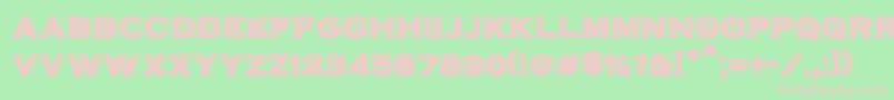 Czcionka VtcbadplatingRegular – różowe czcionki na zielonym tle