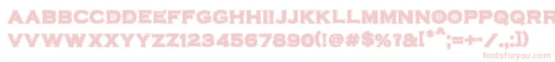VtcbadplatingRegular Font – Pink Fonts on White Background