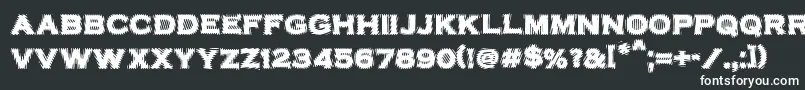 VtcbadplatingRegular-fontti – valkoiset fontit mustalla taustalla